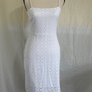 NWT Trina Turk White Spaghetti Strap Cutout Party Dress Size 2  *
